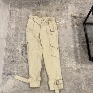 Beige Cargo Pants